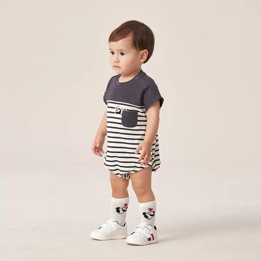 英氏婴儿男女三角短蛤衣纯棉裆哈连体衣YRHDJ2P337A YRHDJ2P336A 商品图3