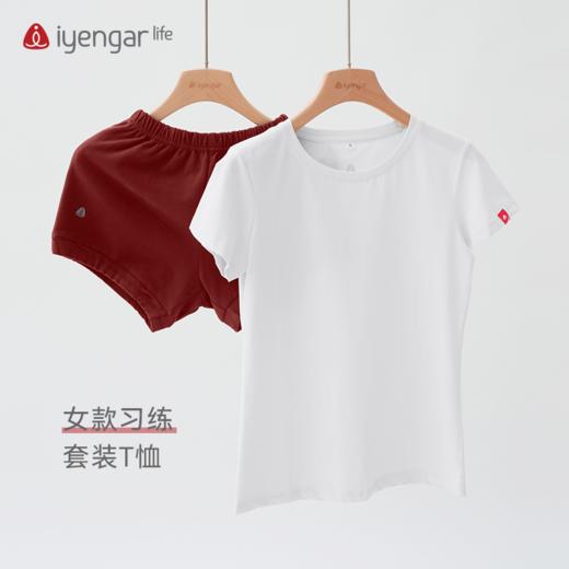 女款习练套装（白色+红色） 商品图1