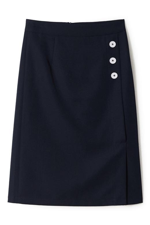 LNNNS 纽扣装饰高腰半身裙 9087 商品图3