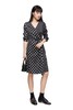 LNNNS 围裹系带黑白波点连衣裙 8891 商品缩略图1