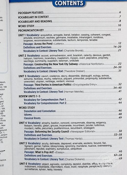 【中商原版】Vocabulary Workshop 2022 Student Edition Grade12 Level G词汇工作坊学生书高中三年级 英文原版进口教辅参考 商品图4