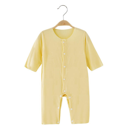 夏季薄款婴儿莫代尔连体衣新生儿衣服夏装宝宝长袖哈衣空调服 商品图4