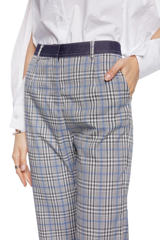 SUMMER & SAGE 格纹高腰九分裤 7004 商品图2