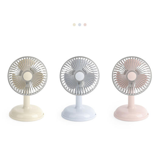 简约台式充电风扇usb充电便携小风扇复古台型简约风扇带电池 商品图4