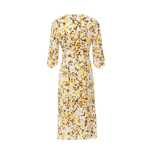 EITIE爱特爱夏季新款修身显瘦优雅V领印花连衣裙7407144 商品图7