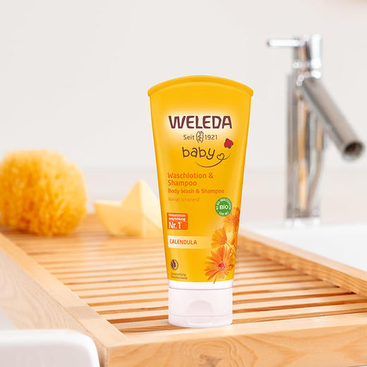 【菜鸟】Weleda维蕾德 金盏花婴儿洗发沐浴二合一乳液 无泪配方 200ml/400ml 商品图2