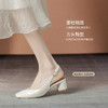 ZHR包头凉鞋百搭方头单鞋女2023新款复古法式粗跟单鞋通勤时尚鞋 商品缩略图8