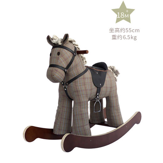 英国Little Bird Told Me大马贾斯珀实木摇摇马宝宝婴儿周岁生日玩具礼物小木马-【玩具】 商品图8