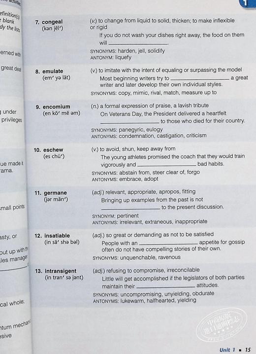 【中商原版】Vocabulary Workshop 2022 Student Edition Grade12 Level G词汇工作坊学生书高中三年级 英文原版进口教辅参考 商品图6