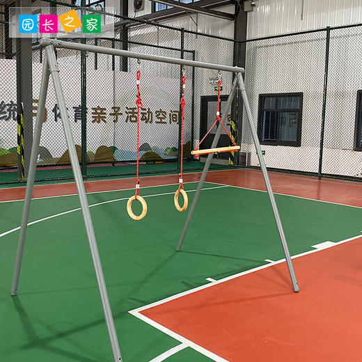 木质吊环秋千组儿童感统康复训练器材悬挂吊缆教具配件家用悬吊器 商品图2