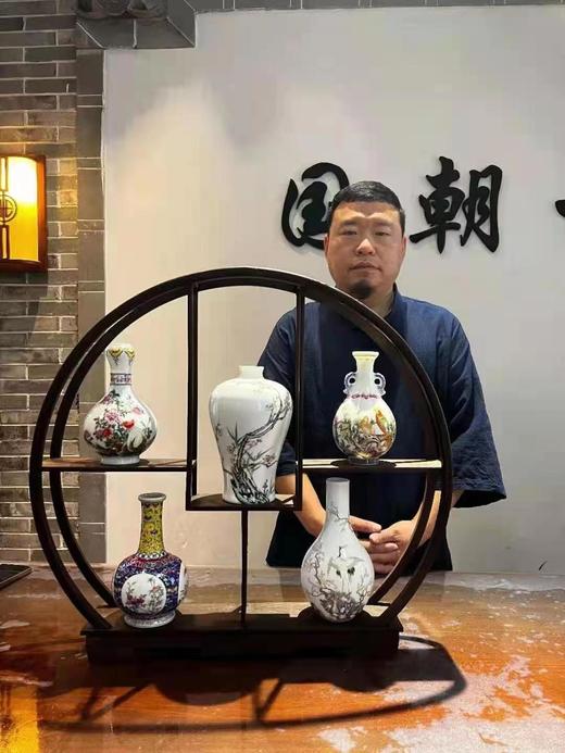 珐琅彩五绝 商品图0