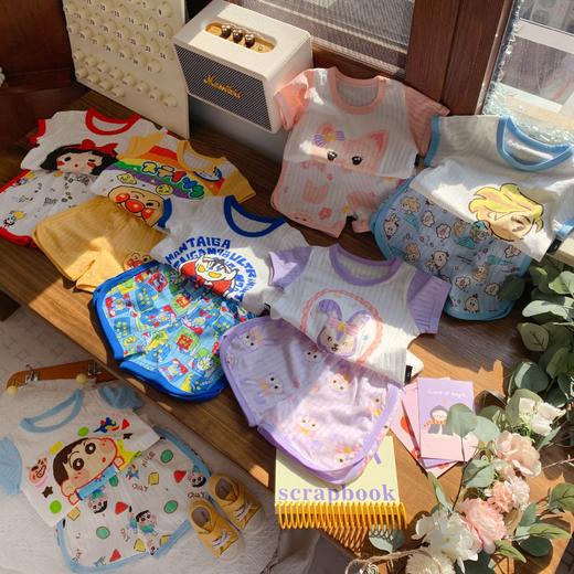 【ins！儿童家居服】2023夏新款男女童短袖短裤两件套儿童韩系套装宝宝纯棉圆领上衣 商品图4