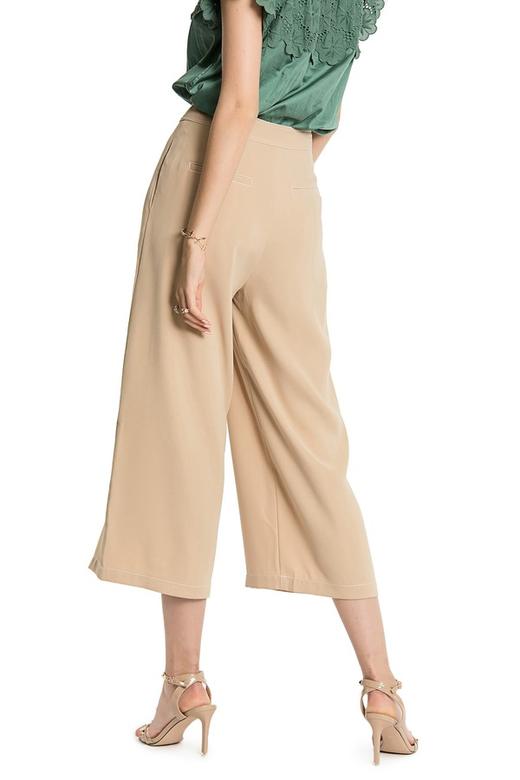 YI ZHUO一琢 杏色雪纺阔腿裤 2529 商品图3