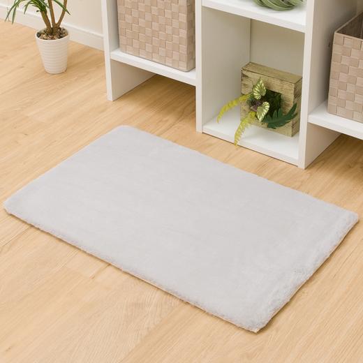 兔毛绒地垫 50x80 浅摩卡/米白色 商品图1
