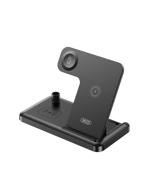 XO-WX033 
Apple Watch(地心引力） +15W手机+TWS+1代电容笔 折叠 LED氛围灯 四合一多功能桌面无线充黑色/白色 商品图3