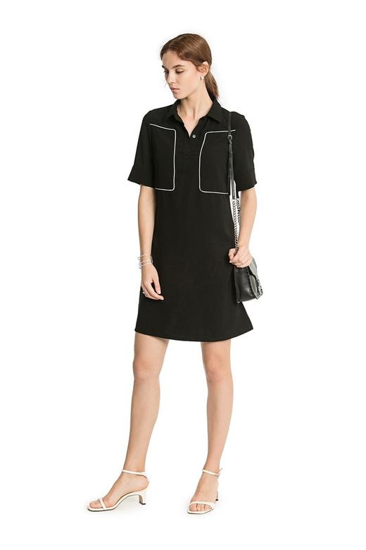 Lia Shade 简约几何印花连衣裙 2114 商品图1