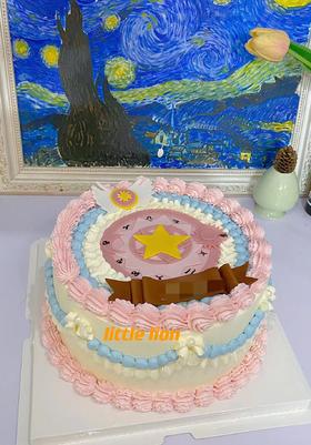 狮子家-手绘12星座翻糖塔罗牌生日蛋糕 纪念日蛋糕 聚会 仪式感必备 健康甜品