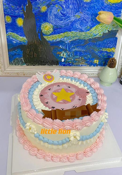 狮子家-手绘12星座翻糖塔罗牌生日蛋糕 纪念日蛋糕 聚会 仪式感必备 健康甜品 商品图0
