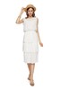 SUPIN 白色无袖蛋糕连身裙 7112 商品缩略图0