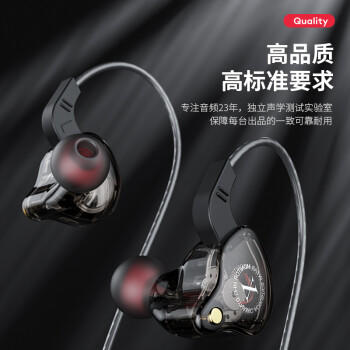 智国者【忠于原声】监听耳机有线不带麦超长3米主播直播专用声卡挂耳式hifi入耳电脑加长线降噪耳返无 /数码 /影音娱乐 /有线耳机 商品图1