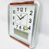 明珠星PW105方形石英钟挂钟钟表带电子液晶日期数字显示半透明底36*36cm一个 商品缩略图1