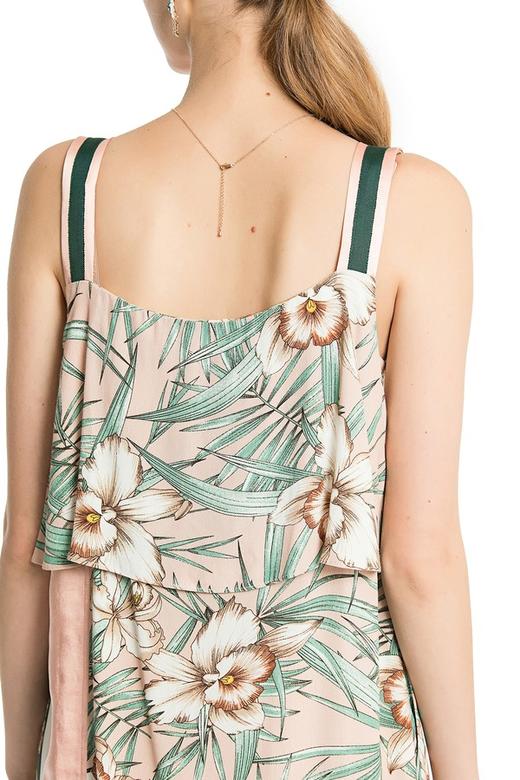 WEN&VI 印花长吊带直筒连衣裙 2376 商品图4