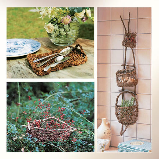 手工篮子编织完全图解 草编藤编树枝编篮100例 佐佐木丽子 著 娱乐休闲 商品图3