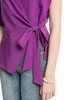 BASIC HOUSE 紫色不对称袖围裹式上衣 2386 商品缩略图4