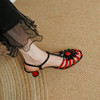 时尚韩版，拼色高跟凉鞋PS1337 商品缩略图1