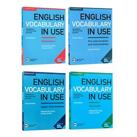 原版进口English Vocabulary in Use剑桥英语词汇学习工具书初中高级4本英文英式英语教材englishvocabularyinuse