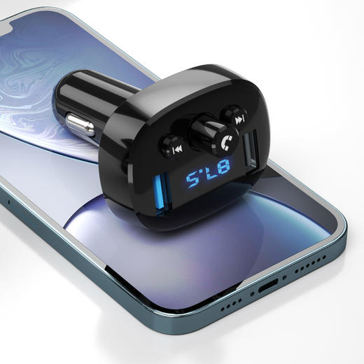 XO-BCC02
智能蓝牙MP3+数显双USB车载充电器 商品图2