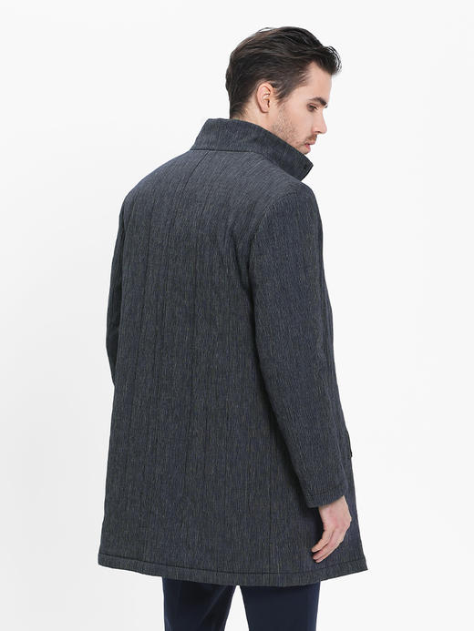 callisto深蓝纹理全棉立领棉风衣  SRFES026C 商品图2