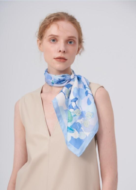 【团购展示】玛丽亚古琦（芬兰）丝巾  雨中采蘑菇