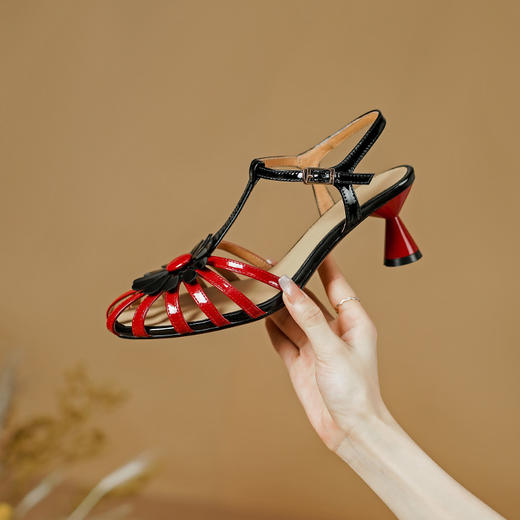 时尚韩版，拼色高跟凉鞋PS1337 商品图10