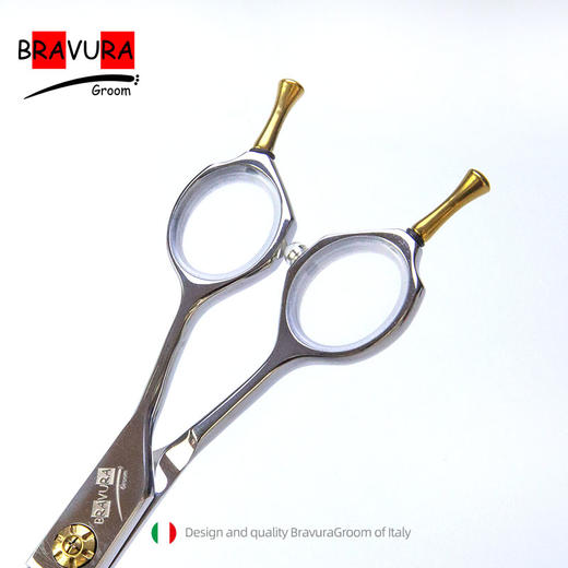 宠物7寸弯蓬蓬剪M3T2宠物美容剪意大利BravuraGroom狗狗专业剪毛打薄剪刀 商品图4