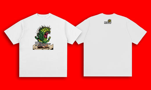 “拒绝荒漠化生活”T恤 商品图1