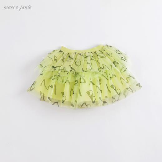 马克珍妮夏装 女童网纱蛋糕裙半身裙 儿童短裙221905 商品图1