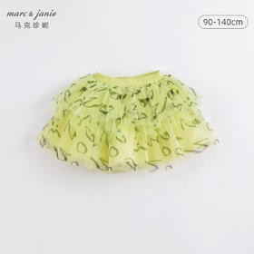 马克珍妮夏装 女童网纱蛋糕裙半身裙 儿童短裙221905
