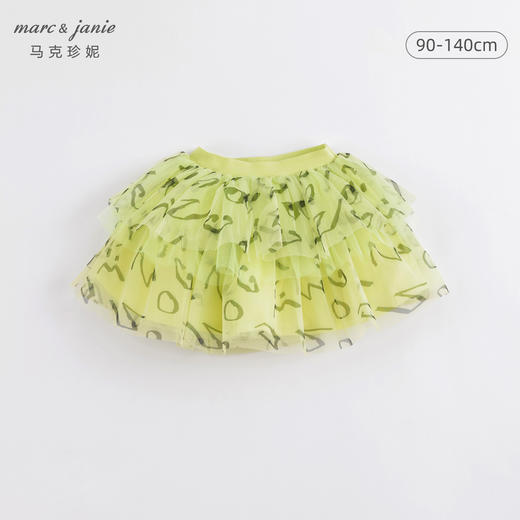 马克珍妮夏装 女童网纱蛋糕裙半身裙 儿童短裙221905 商品图0