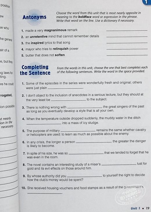 【中商原版】Vocabulary Workshop 2022 Student Edition Grade12 Level G词汇工作坊学生书高中三年级 英文原版进口教辅参考 商品图7