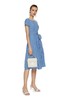 SUMMER & SAGE 蓝色束腰圆领连衣裙 7012 商品缩略图4