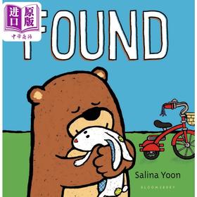 预售 【中商原版】Salina Yoon：Found 熊囧囧与兔太郎1 英文原版 进口图书 儿童绘本 动物故事图画书 早教认知纸板书 0-5岁