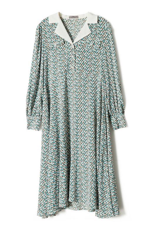 Le Malene 几何印花翻领连衣裙 8999 商品图4