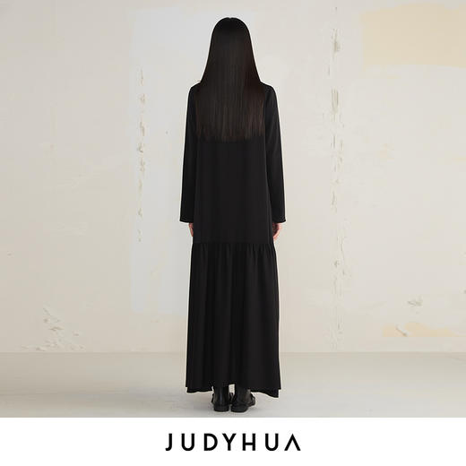 JUDYHUA 系带弧线拼接设计款连衣裙 商品图2