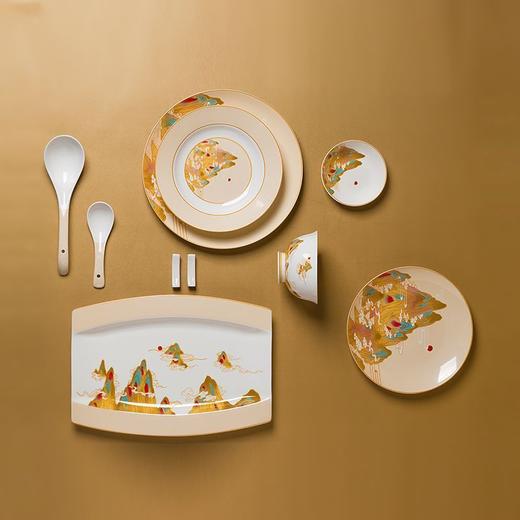 一整套国潮陶瓷景德镇创意礼盒装餐具套装国潮陶瓷碗碟筷创意家用 商品图3