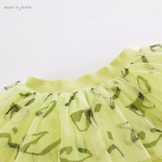 马克珍妮夏装 女童网纱蛋糕裙半身裙 儿童短裙221905 商品图2