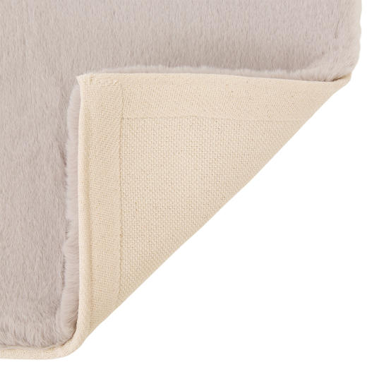 兔毛绒地垫 50x80 浅摩卡/米白色 商品图6