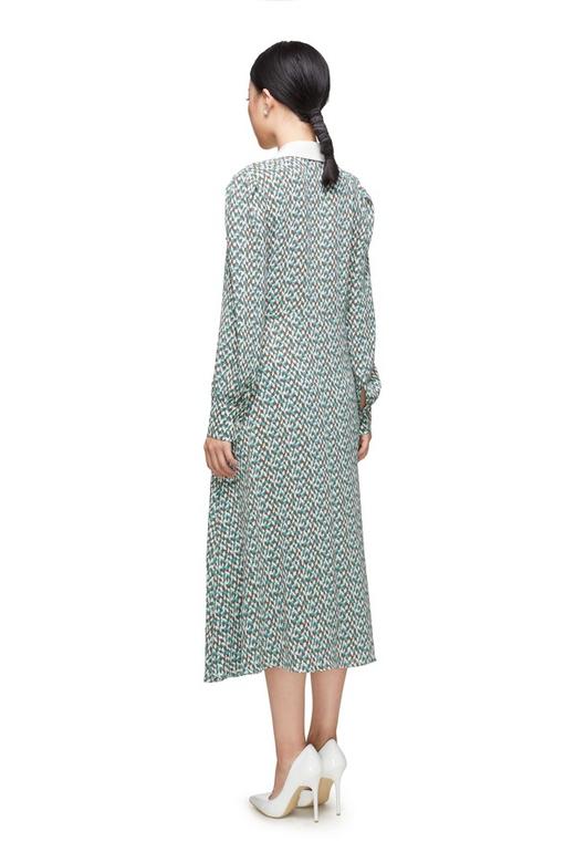 Le Malene 几何印花翻领连衣裙 8999 商品图2