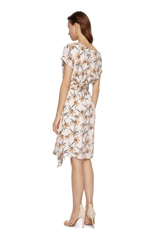 SUMMER & SAGE 米色束腰印花连衣裙 6994 商品图1