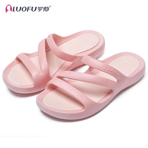 「四色可选！有颜有料」罗敷luofu拖鞋 女外穿平底ins夏季新款居家防滑平底沙滩鞋 商品图4
